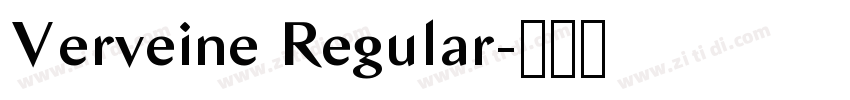 Verveine Regular字体转换